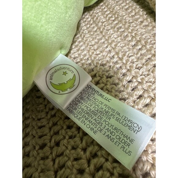 Green Dragon Plush Toy By Animal Adventure 2022 Soft Metallic Wings & Hooves - Picture 5 of 8